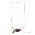 Fries Arauner Collier 14 Karat Gelbgold Amethyst Vorschau