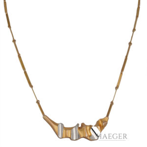 Lapponia Collier 42,5 cm Weißgold Gelbgold 585/ 14 Karat