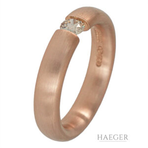 Niessing Ring Gr. 60 Roségold 750/ 18 Karat mit 0,32 ct Diamant
