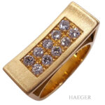 Ring Gelbgold 18 Karat mit Damanten Vorschau