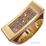 Ring Gelbgold 18 Karat mit Damanten Vorschau