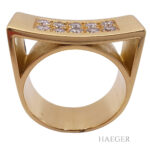 Ring Gelbgold 18 Karat mit Damanten Vorschau