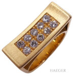 Ring Gelbgold 18 Karat mit Damanten Vorschau