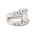 Ring Weissgold 18 Karat mit Diamanten Vorschau