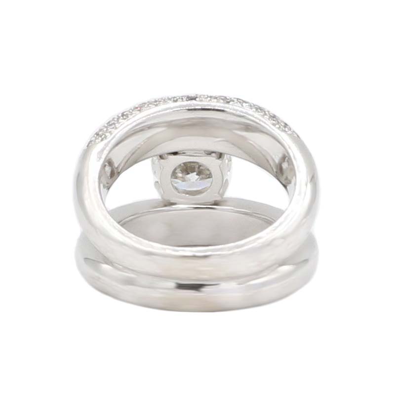 Ring Weissgold 18 Karat mit Diamanten