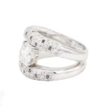Ring Weissgold 18 Karat mit Diamanten Vorschau