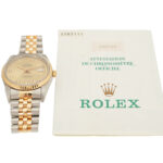 Rolex Datejust 36 Ref.16233 mit original Papieren 1994 Artikelnummer: RS100.888 Durchmesser: 36mm Automatik Rolex Jubilee Stahl / Gold 18cm Vorschau