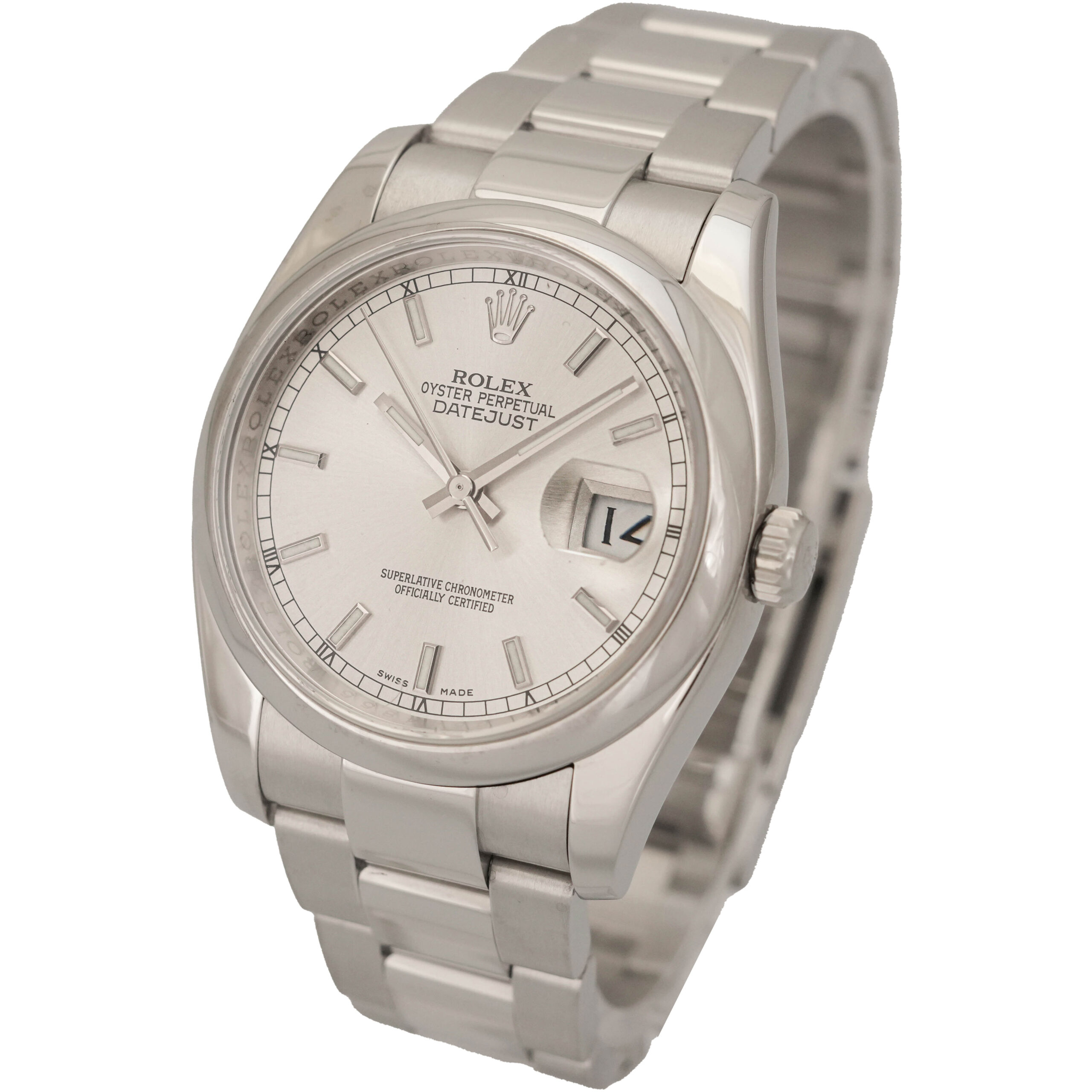 Rolex Datejust 36 Ref.116200 mit original papieren 2012 LC100