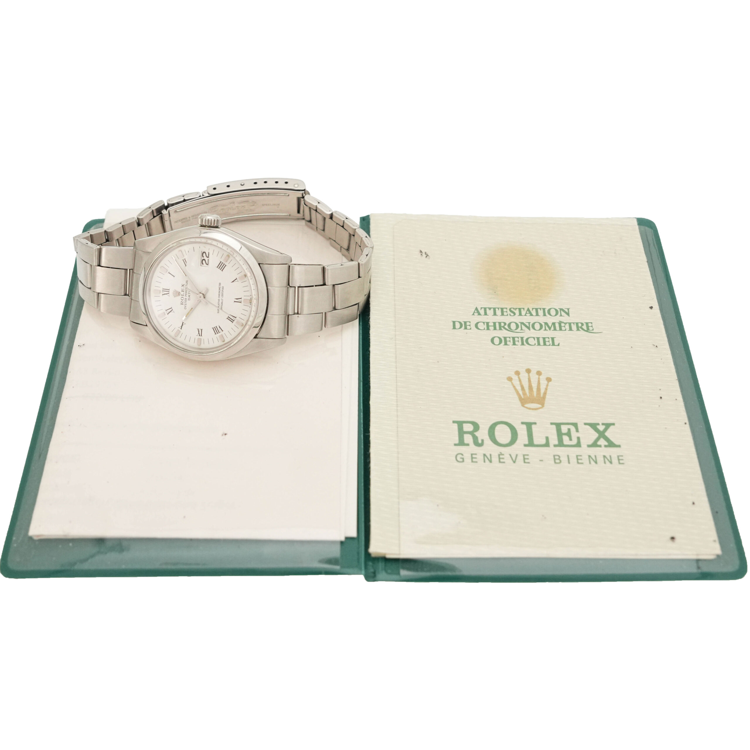 Rolex Oyster Perpetual Date Ref.1500 mit original Papieren 1976