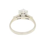 Solitärring Weissgold 18 Karat mit Diamanten Vorschau