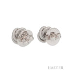 Wellendorff Ohrstecker Karat mit Diamanten Seidenknoten Weissgold Vorschau