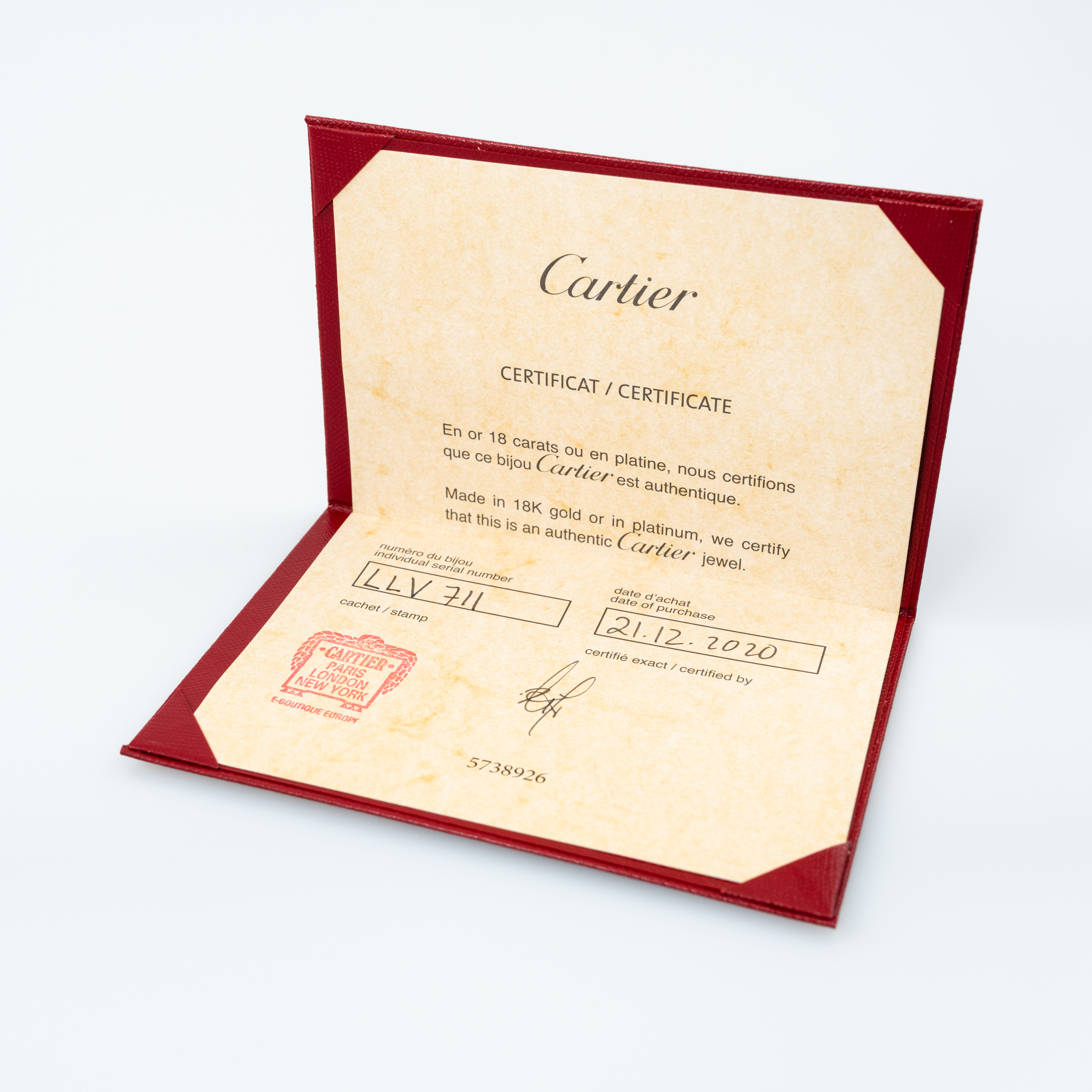 Cartier Trinity Ring 18Karat Tricolor