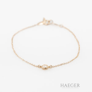 Tiffany & Co. Armband 17,5 cm Gelbgold 750/ 18 Karat mit 0,10 ct Diamant