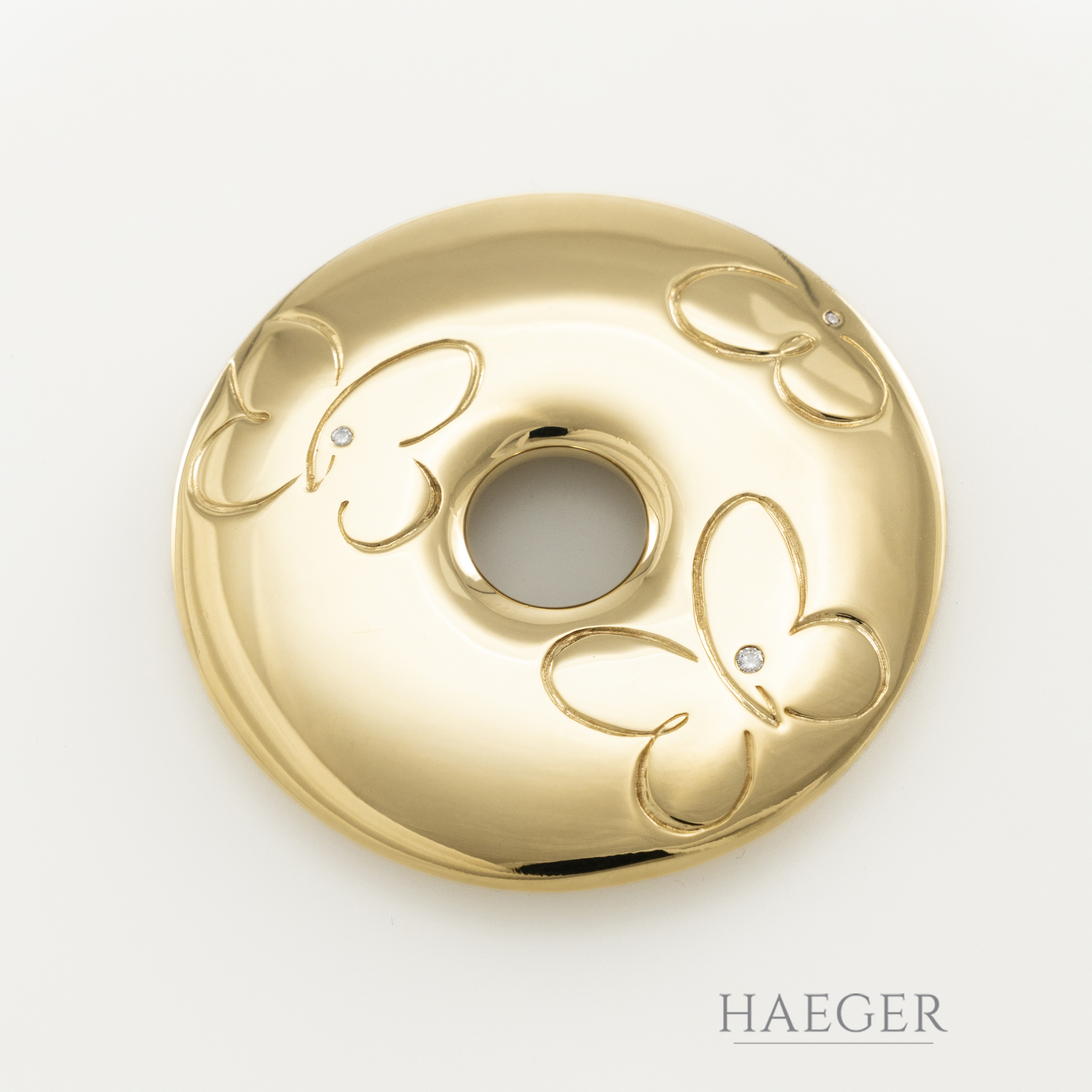 Wempe Anhaenger Gelbgold 18 Karat mit Diamanten
