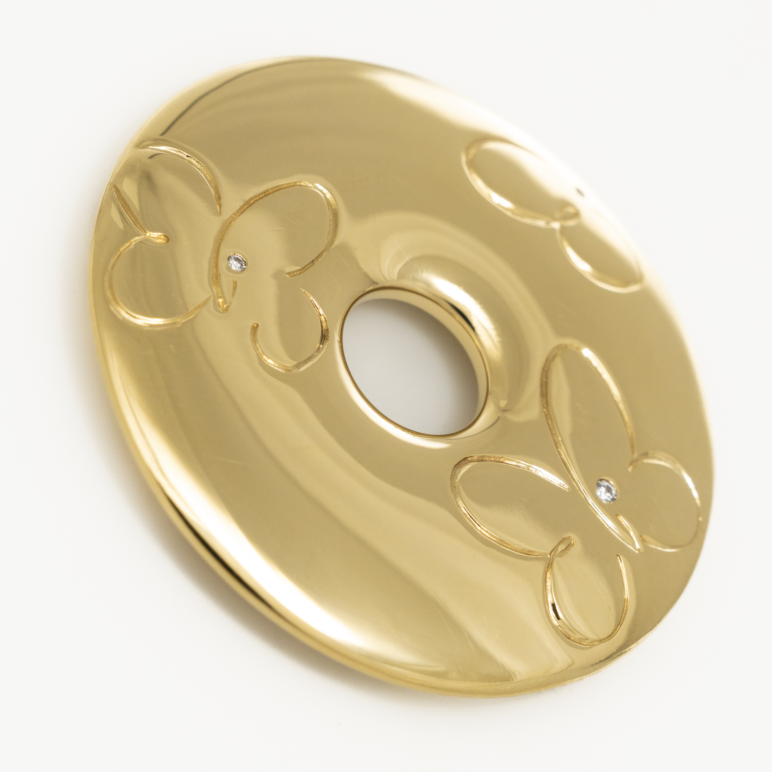 Wempe Anhaenger Gelbgold 18 Karat mit Diamanten