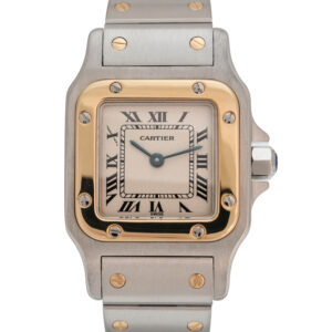 Cartier Santos Galbee Stahl Gold