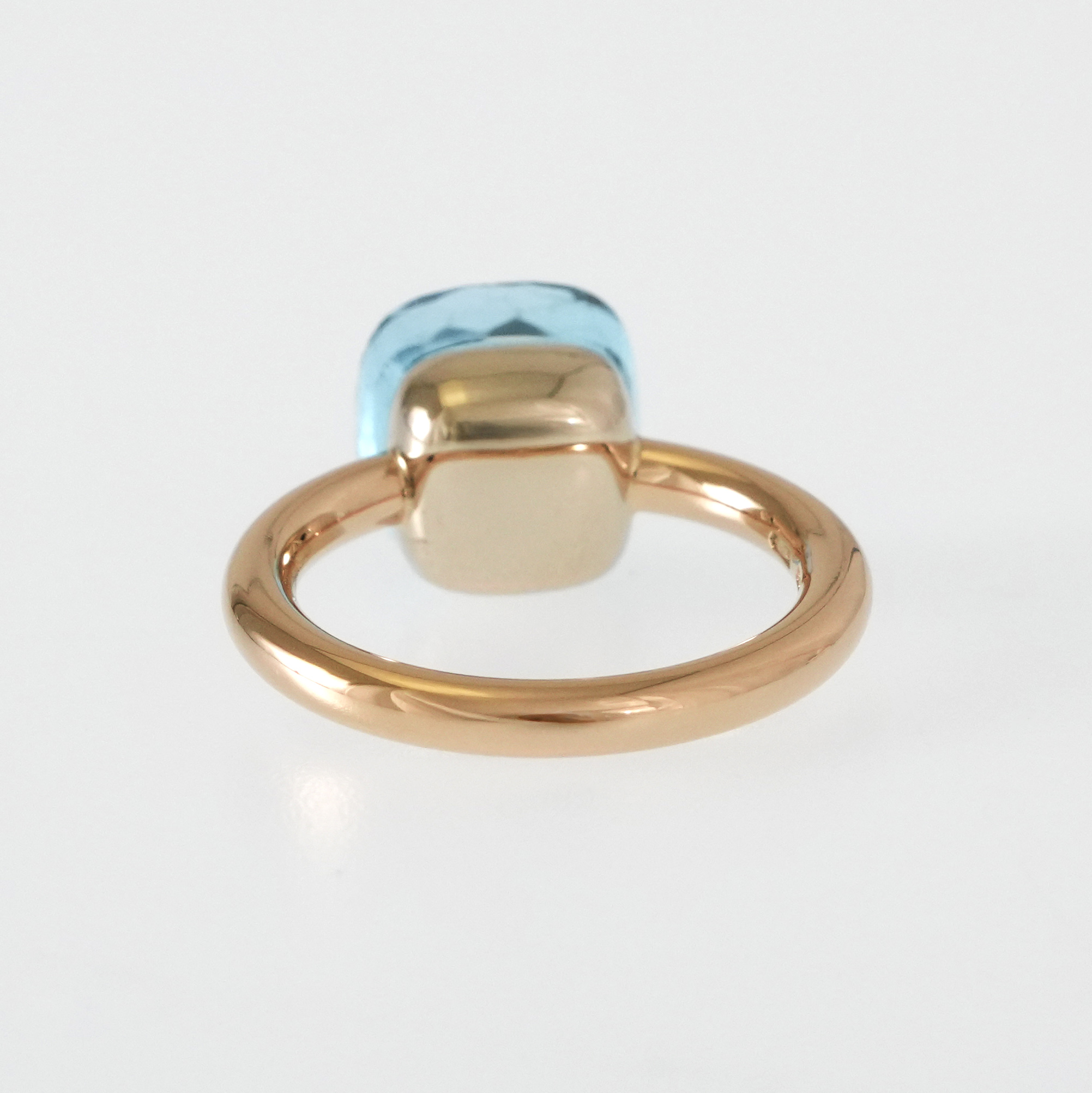 Pomellato Nudo Ring Gelbgold 18 Karat Blautopas