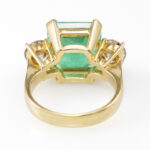 Ring Gelbgold 750/18k mit Smaragd und Diamanten ca. 1,00 ct Vorschau