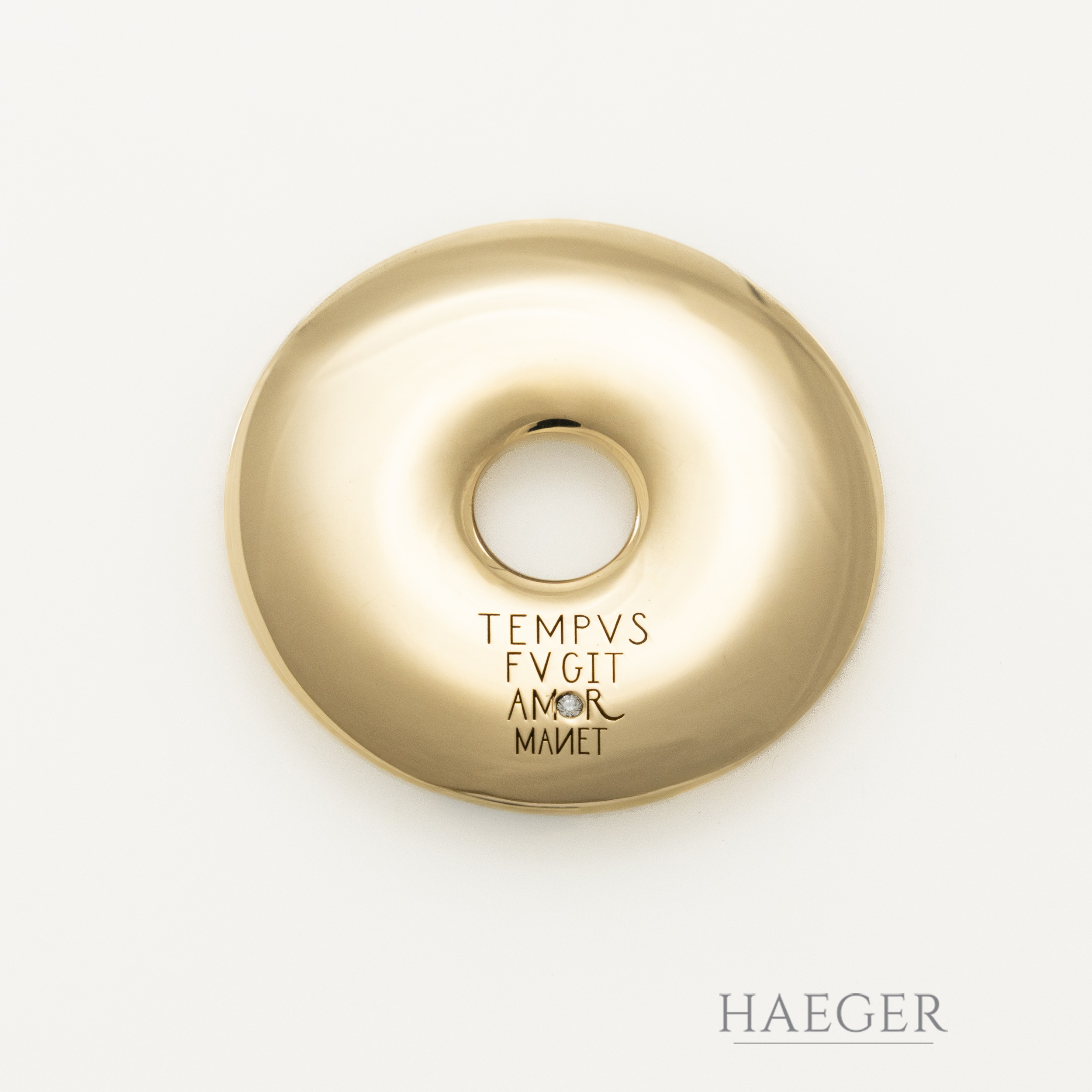 Wempe Anhänger Tempus Fugit Amor Manet Gelbgold 750 / 18K