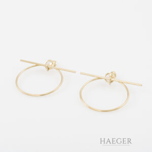 Hermès Loop Ohrschmuck Gelbgold 18 Karat