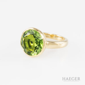 Peridot Ring Gelbgold 18 Karat