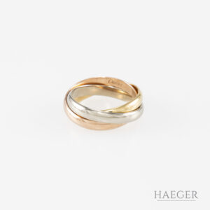 cartier trinity ring tricolor 18 karat