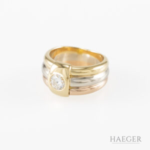 cartier trinity ring tricolor 18 karat