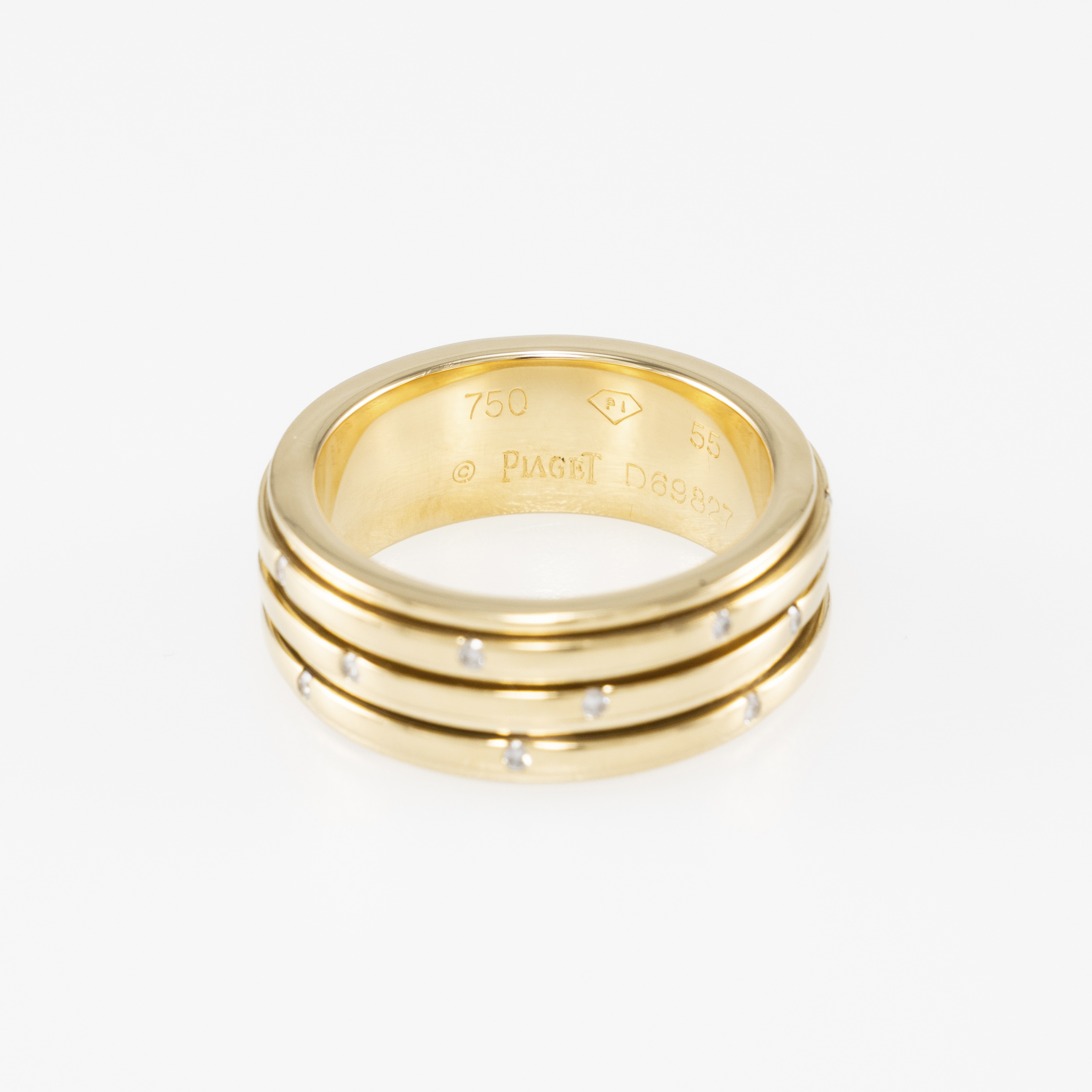 piaget possession ring gelbgold 18 karat mit diamanten