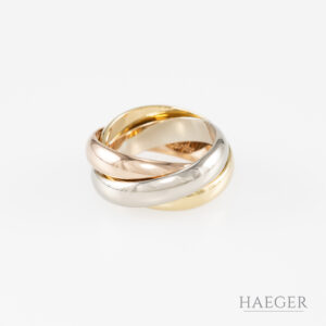 cartier ring trinity 18 karat tricolor