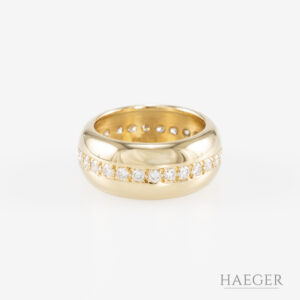 Ring Gelbgold 18 Karat mit Diamanten