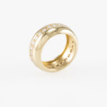 Ring Gelbgold 18 Karat mit Diamanten Vorschau