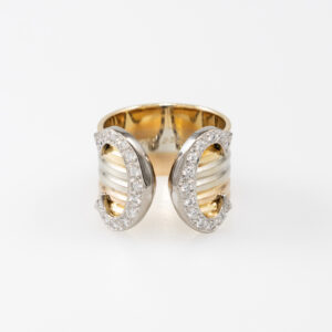 Cartier Double C Ring Gr. 46 Tricolor 18K