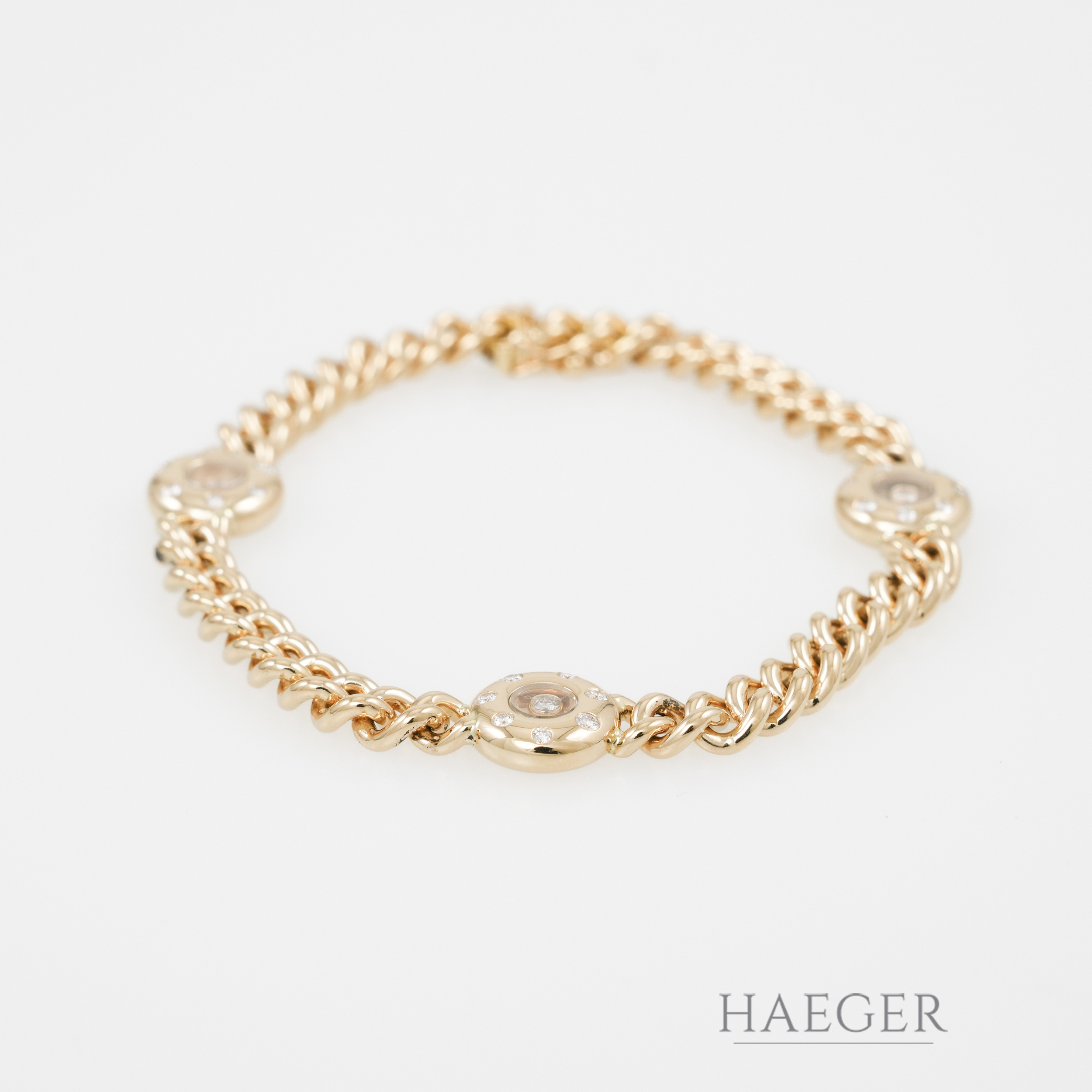 Chopard Happy Diamonds Armband 18,5 cm Gelbgold 18 Karat mit 0,30 ct Diamanten