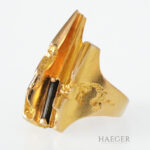 Lapponia Ring Gr. 52 Gelbgold 585 / 14K mit Turmalinkristall Vorschau