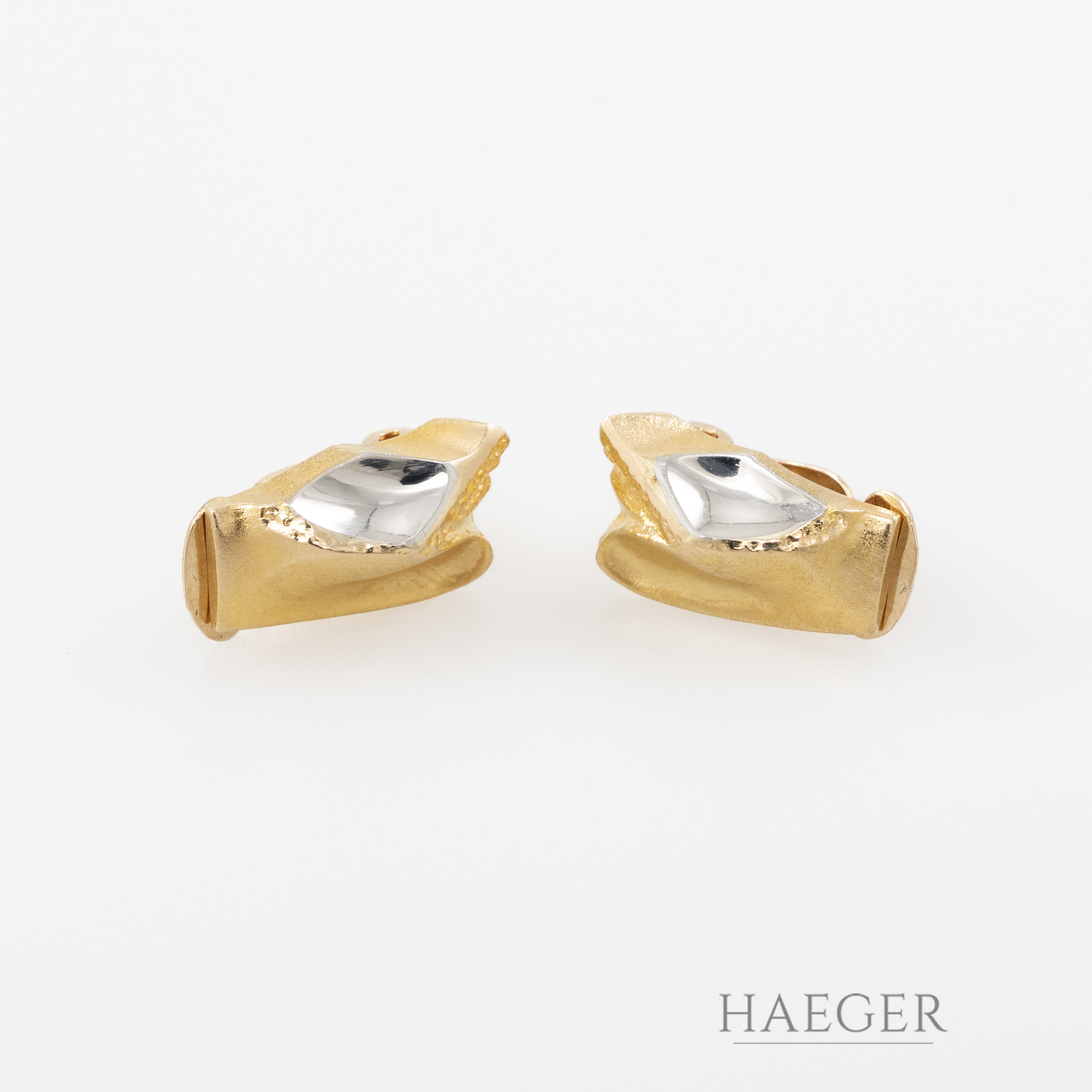 Lapponia Ohrschmuck Gelb; Weißgold 585/ 14 Karat