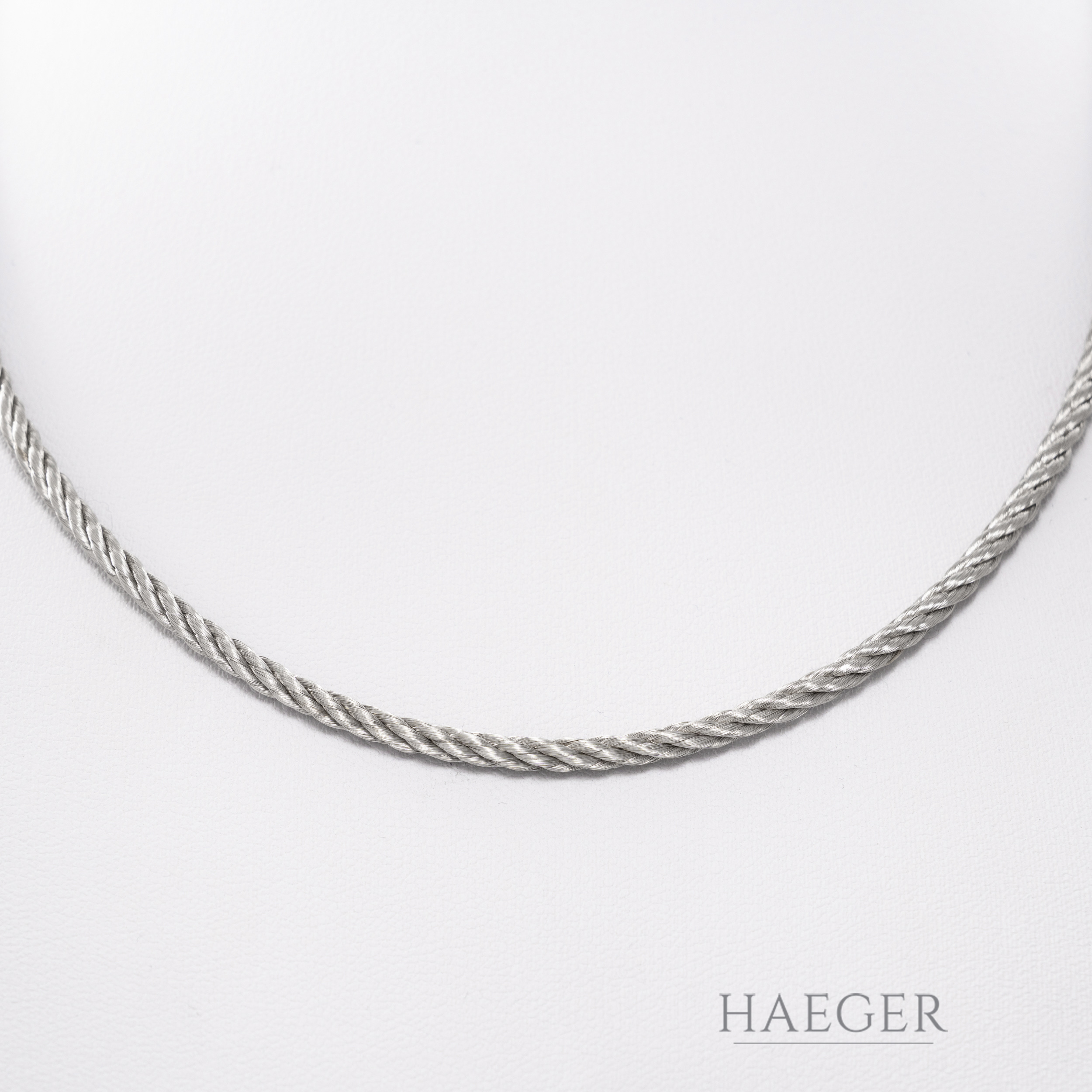 Kette 43 cm Weißgold 750/ 18 Karat