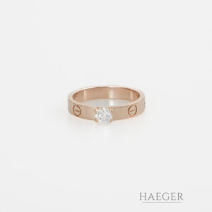 Cartier Love Solitär Ring Rosegold 18 Karat