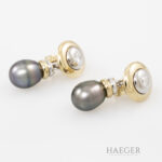 Ohrschmuck Gelbgold 18 Karat mit Diamanten Vorschau