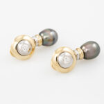 Ohrschmuck Gelbgold 18 Karat mit Diamanten Vorschau