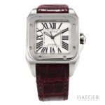 Cartier Santos 100 Lederband Herrenuhr Vorschau