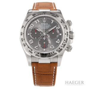 Rolex Daytona Weißgold Lederband