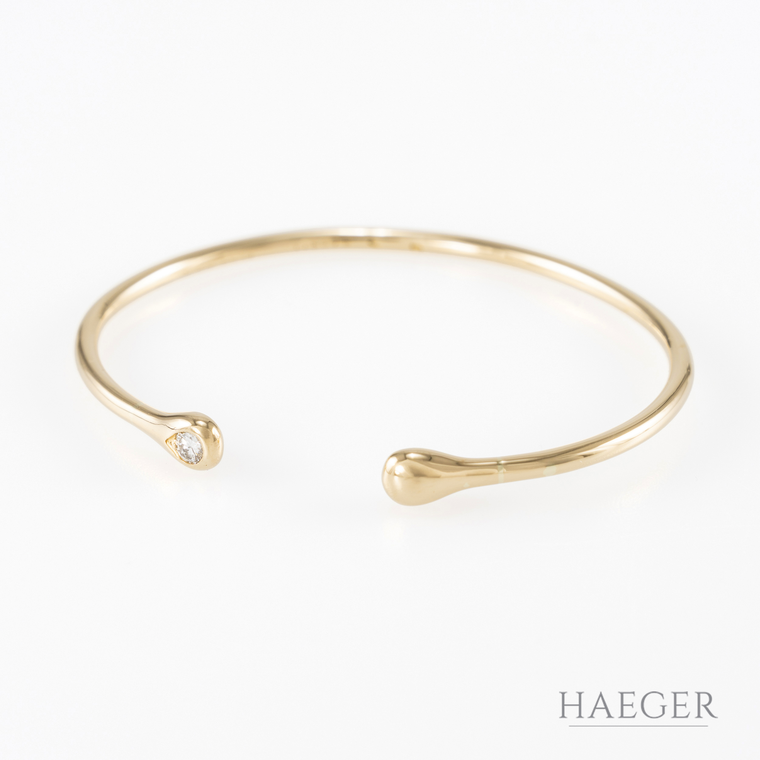 Cartier Armreif 16 cm Gelbgold mit Diamant
