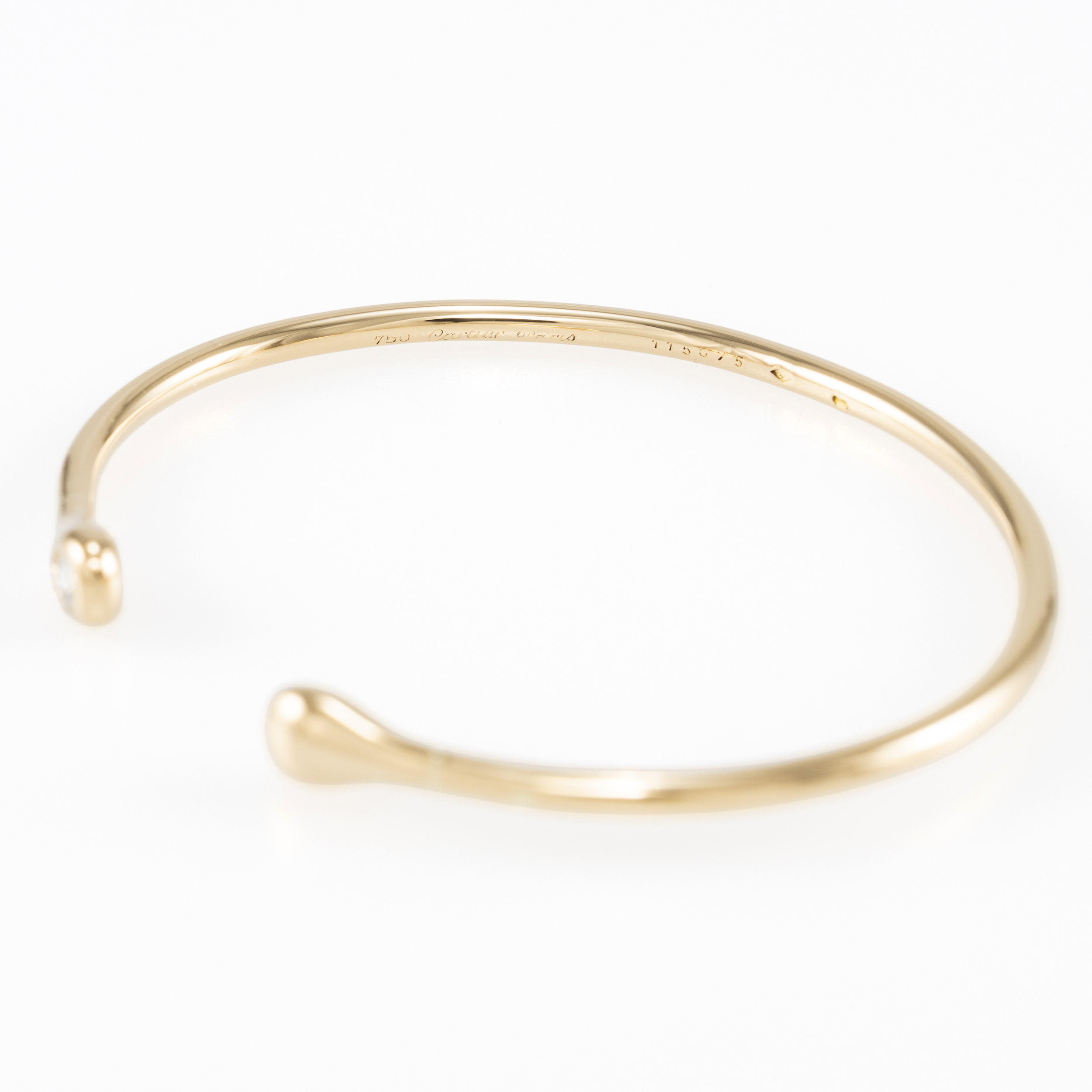 Cartier Armreif 16 cm Gelbgold mit Diamant