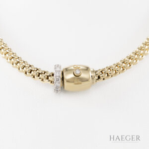 Fope Flex'it Collier mit Diamanten Gelbgold