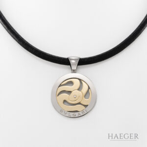 Bulgari Tondo Snake Collier Edelstahl Gelbgold