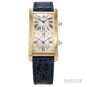 Cartier Tank Cintrée Dual Time Gold Limitiert