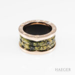 Bulgari B.zero1 Ring mit grünem Marmor Gr. 55 Roségold inkl. Etui Vorschau