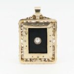 Antiker Anhänger mit Diamanten Gelbgold 14 Karat Vorschau