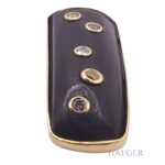 Ebenholz-Anhänger mit Diamanten | 750/- Gelbgold - Bild 2 Vorschau