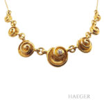 Collier 14 Karat Gelbgold im Kreisellook Vorschau